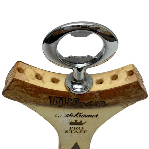 Vintage Tennis Racquet Bottle Opener Wilson Jack Kramer Barware Gift - Picture 5 of 7